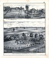 William W. Holmes - Res., John Foley - Res., John Van Horn - Farm, Illinois State Atlas 1876